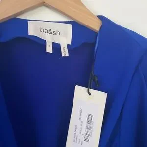 ba sh Dresses Bash Melinda Dress Tula Blue Szm 2 Nwt Cocktail Stand Out Parisian Look Poshmark